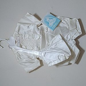 Madonna Vintage Boy's Christening Onesie